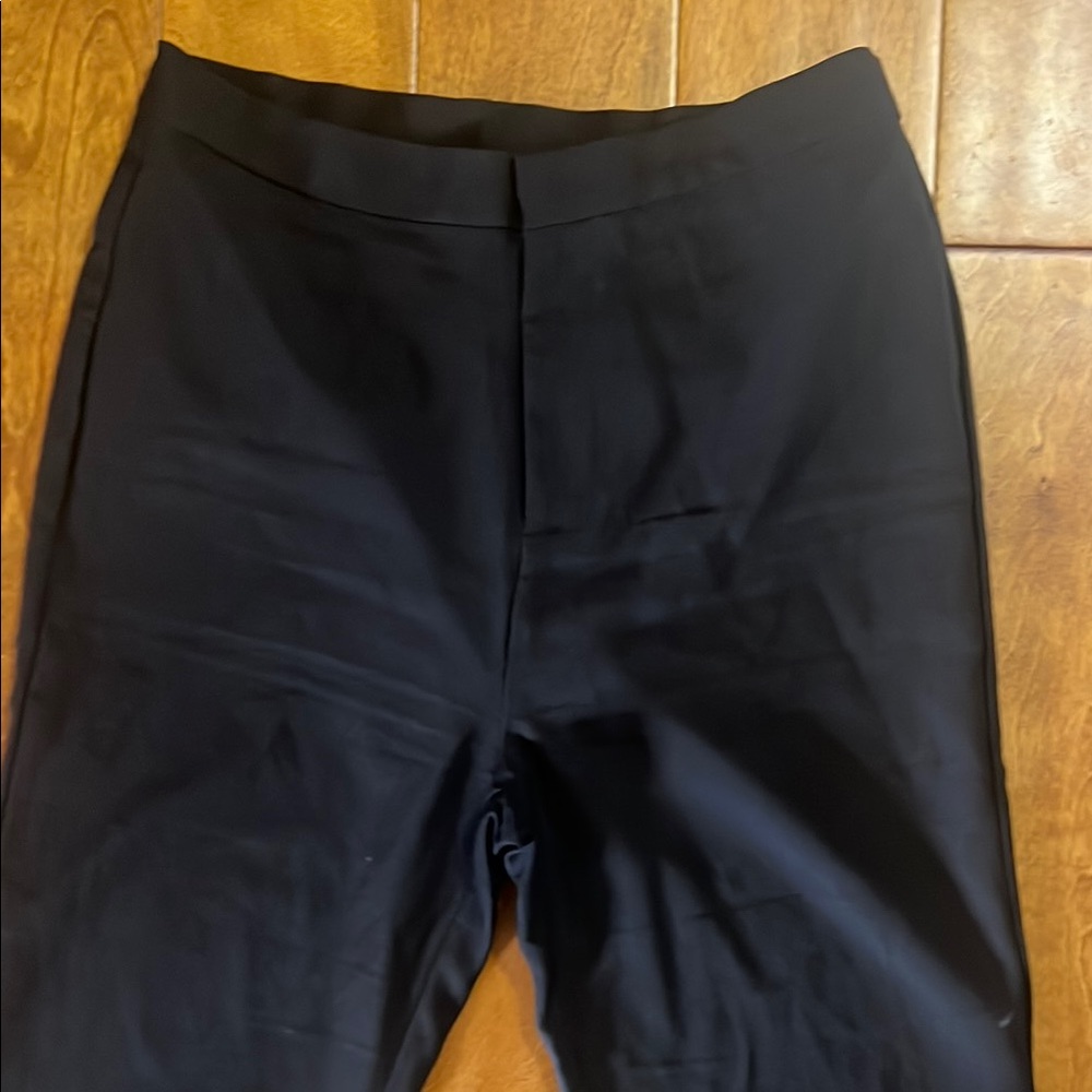 Love Tree Black Flare Boot Cut Mid-Rise Pants Size M Work Office Classic - Picture 2 of 10